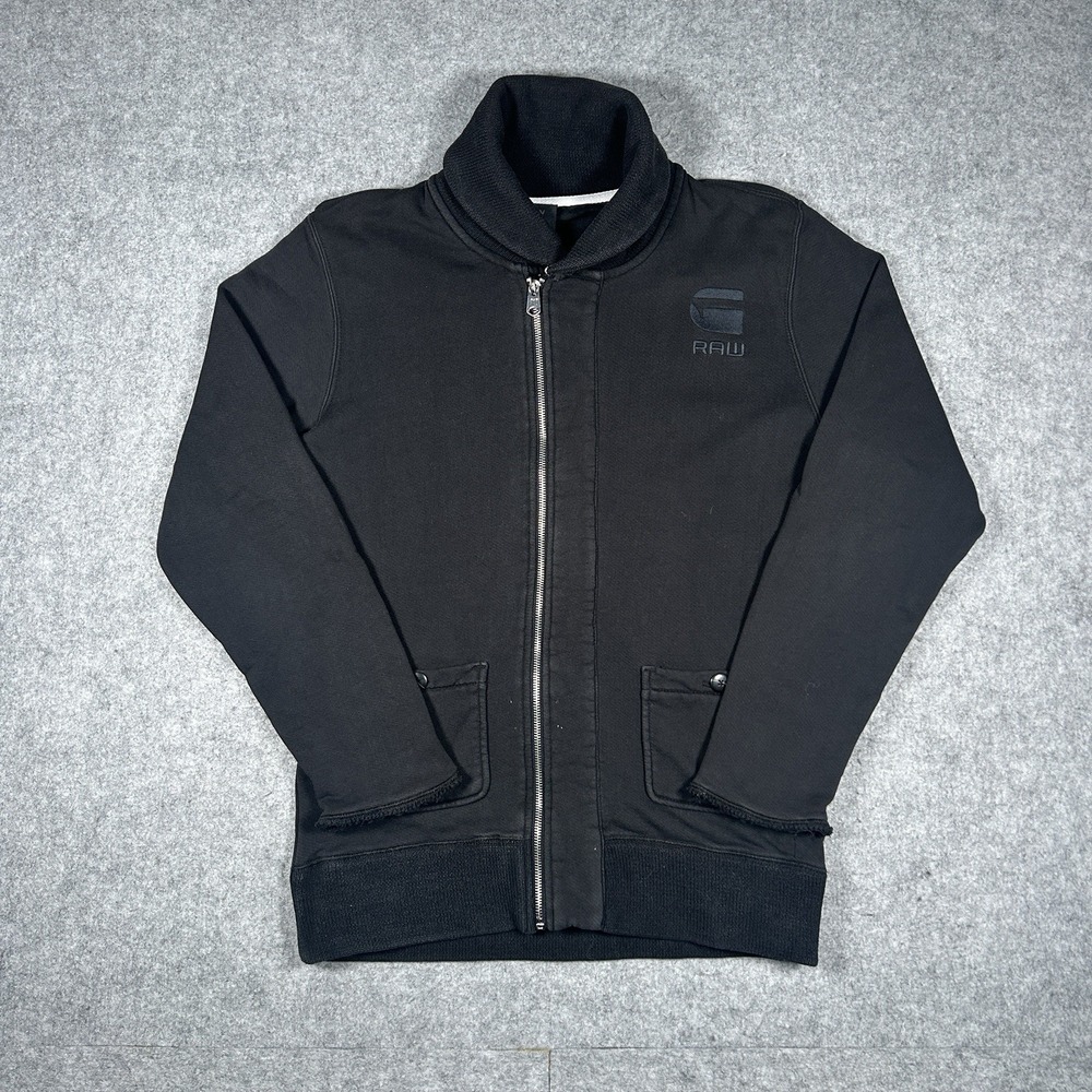 G-STAR RAW Correctline Correct Sven Vest Sweater Mens Size Medium Black Full Zip